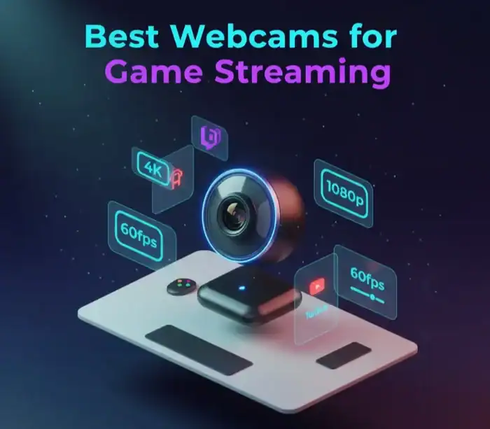 Quality webcams for gaming and streaming setups.