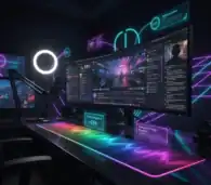 Vibrant RGB gaming mousepad with customizable lighting, perfect for gamers and streamers seeking precision and style. Enhances gaming setup with dynamic illumination and smooth surface.