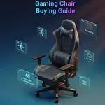 Quality gaming chair with ergonomic design and adjustable features for optimal comfort during long gaming sessions.