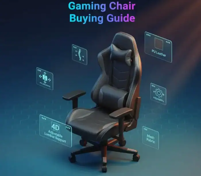 Quality gaming chair with ergonomic design and adjustable features for optimal comfort during long gaming sessions.